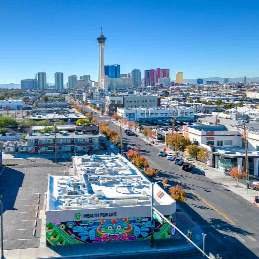 Retail drone photography Las Vegas by Rick Rowland